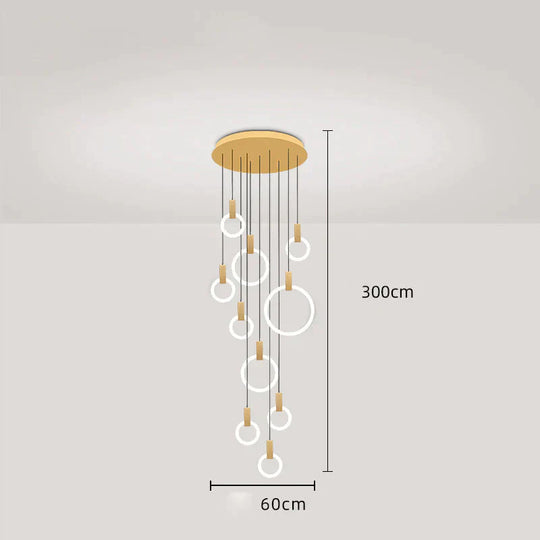 Creative Minimalist Restaurant Bedroom Bedside Bar Small Chandelier Nordic Stairway Designer Lamps