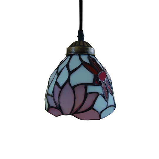 Serenity - Tiffany Dragonfly Ceiling Pendant Lamp Stunning Stained Glass Dining