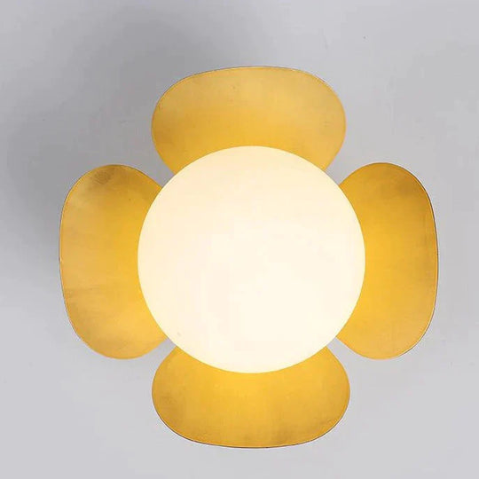 Nordic Flower Corridor Aisle Lamp All Copper Cloakroom Ceiling