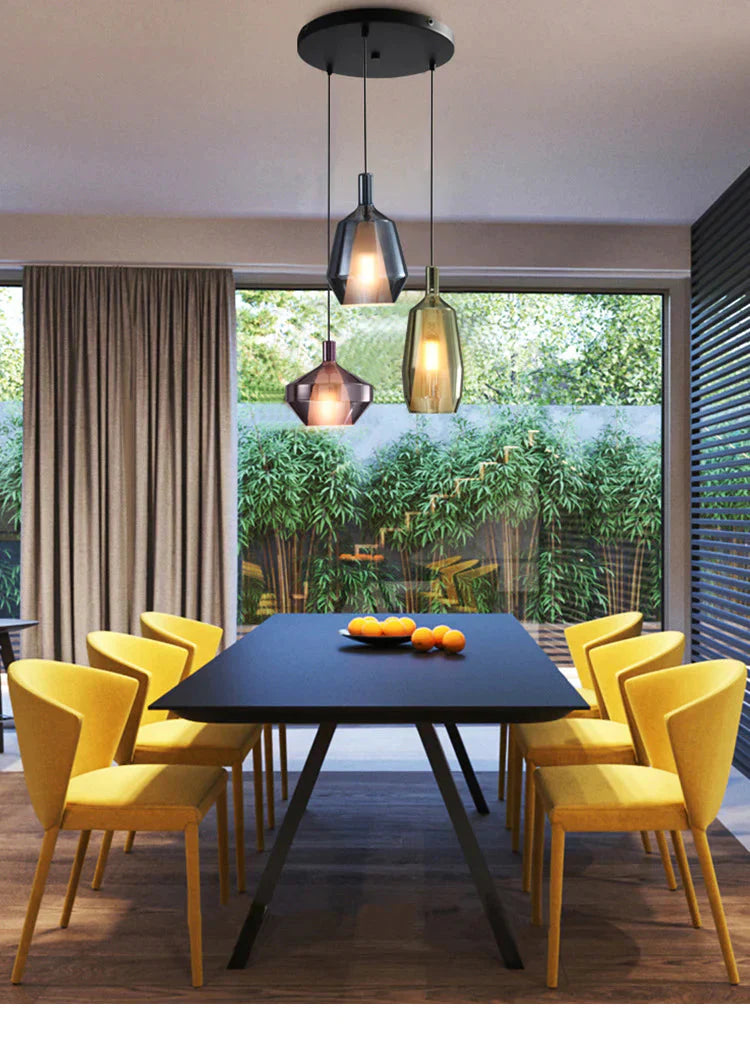 Creative Stained Glass Chandelier Nordic Single - Headed Pendant