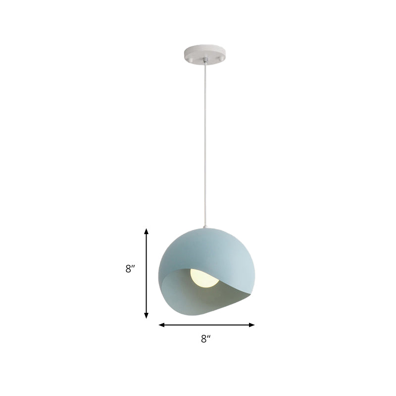 Caterina - Nordic Style Waveforms Dome Pendant Lamp 8/12 W 1 Head For Living