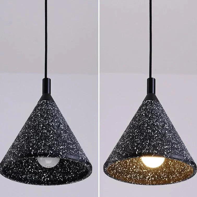 Terrazzo Bar Chandelier Cement Minimalist Restaurant Bedroom Bedside Speaker Single Small Pendant