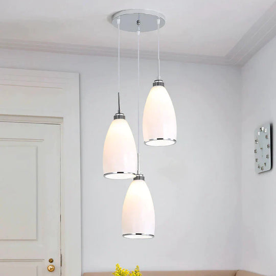 Simple Chandelier Restaurant Light Bar Kitchen Dining Room Front Desk Lamp Three - Headed
