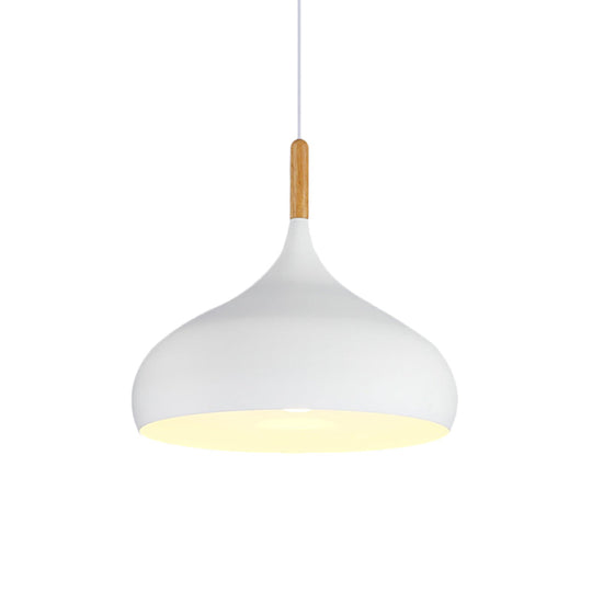 Scarlett - Nordic 9.5/12.5/14W Teardrop Pendant Lighting In Style Metal 1 Light Black/White/Gold