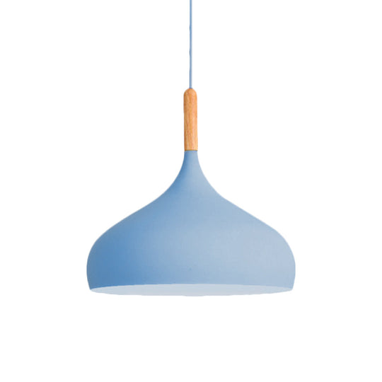 Scarlett - Nordic 9.5/12.5/14W Teardrop Pendant Lighting In Style Metal 1 Light Black/White/Gold