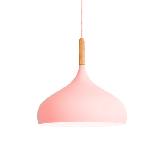 Scarlett - Nordic 9.5/12.5/14W Teardrop Pendant Lighting In Style Metal 1 Light Black/White/Gold