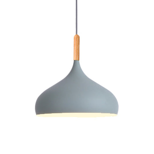Scarlett - Nordic 9.5/12.5/14W Teardrop Pendant Lighting In Style Metal 1 Light Black/White/Gold