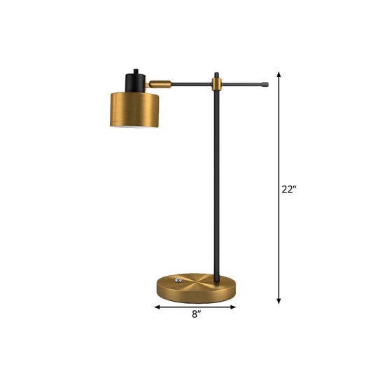 Elisa - Contemporary Metal 1 - Light Brass Table Lamp