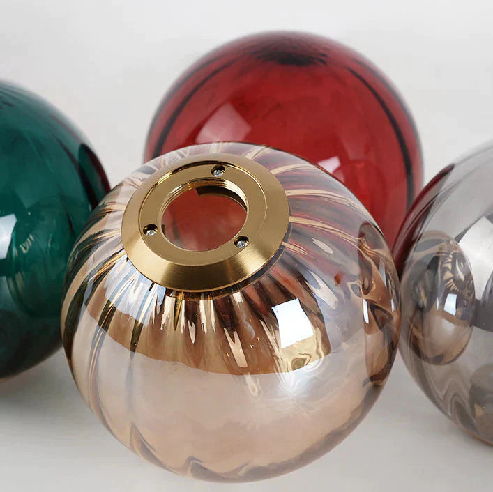 Colorful Glass Ball Bedroom Bedside Small Chandelier Creative Restaurant Bar Window Personality