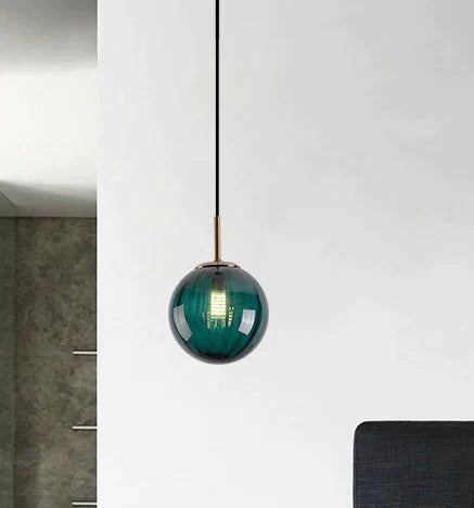 Colorful Glass Ball Bedroom Bedside Small Chandelier Creative Restaurant Bar Window Personality