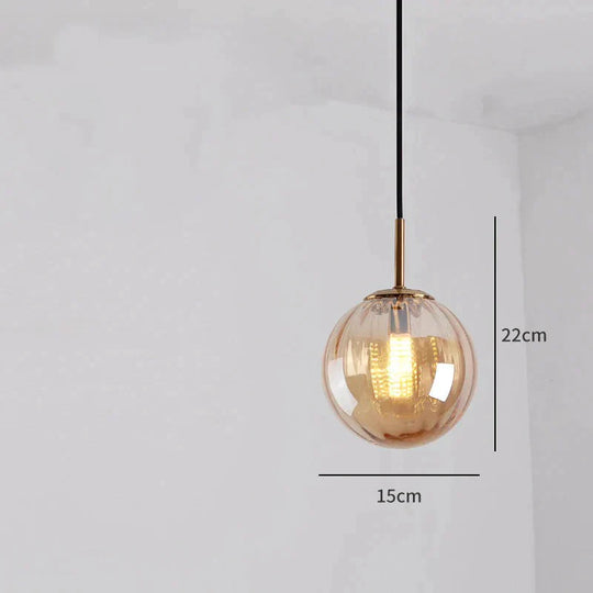 Colorful Glass Ball Bedroom Bedside Small Chandelier Creative Restaurant Bar Window Personality
