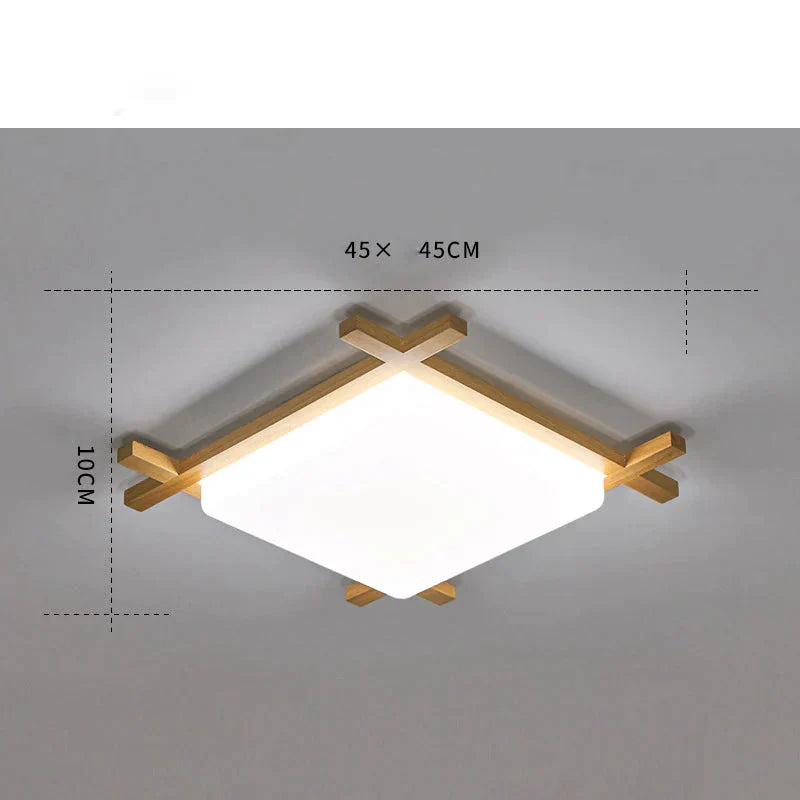 Simple Modern Corridor Square Log Led Living Room Lamps As Show / Medium White Light Ceiling