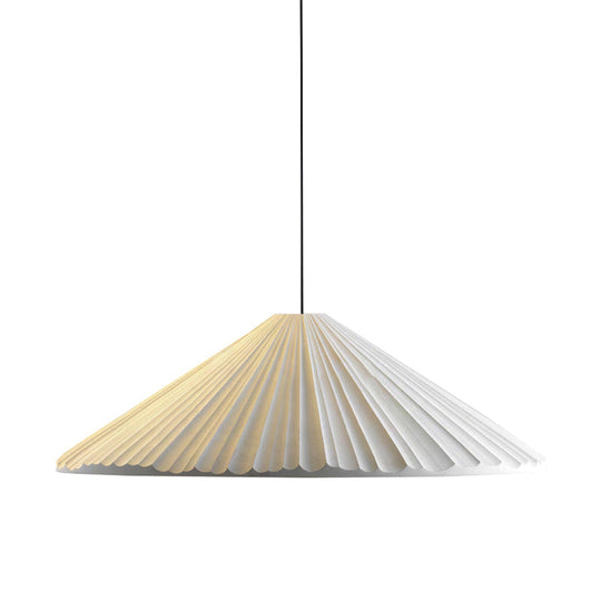 Furud - Nordic Style Fold Cone Pendant Light 1 Head Resin Hanging For
