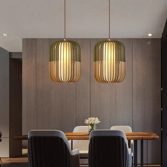 Simple Solid Wood Nordic Pendant