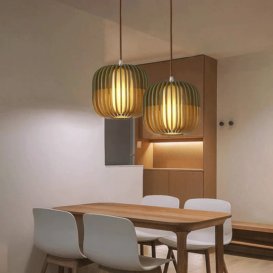 Simple Solid Wood Nordic Pendant