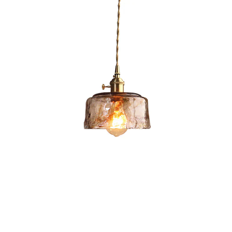 Retro Brass Chandelier Restaurant Glass Lamp Artistic Creativity Personalized Industrial Wind