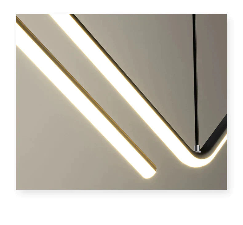 Nordic Minimalist Line Lamp Restaurant Chandelier Modern Simple Designer Net Red Lighting Bar Table
