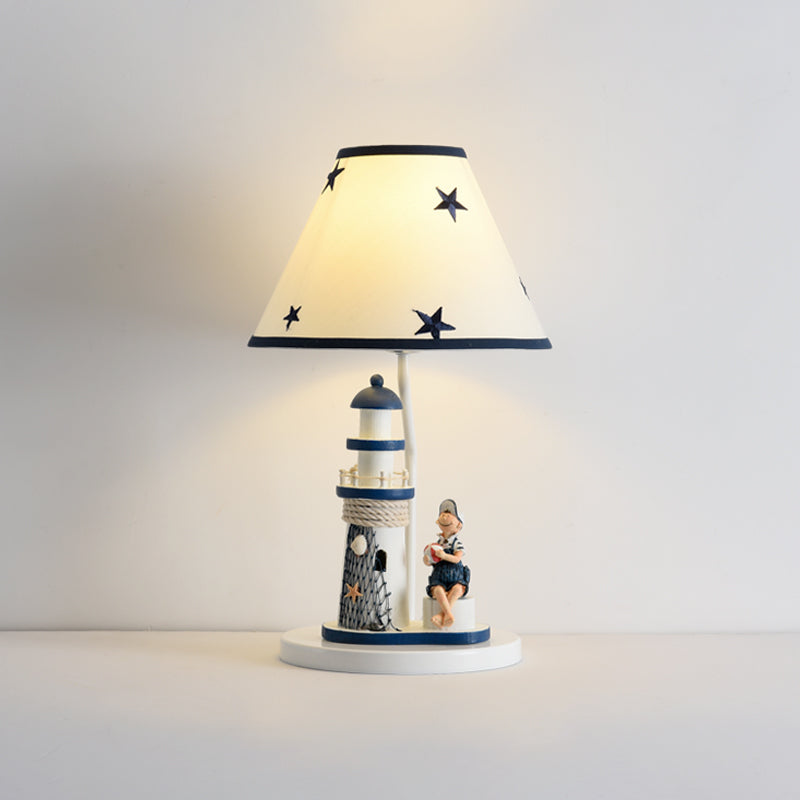 Chara - Kids Cartoon Table Light Resin 1 Head Children Room Task Lighting In