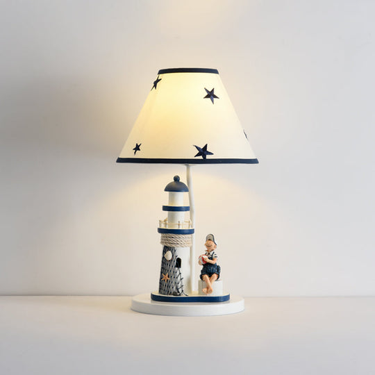Chara - Kids Cartoon Table Light Resin 1 Head Children Room Task Lighting In