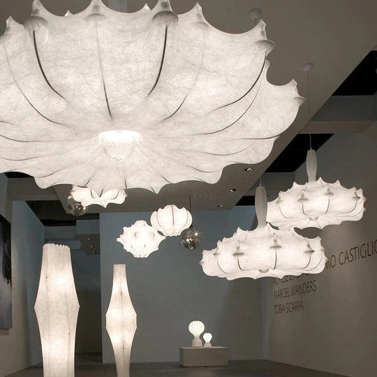 Silk Chandelier Simple Nordic Restaurant Creative Cocoon Lantern Decorative Lamp Pendant