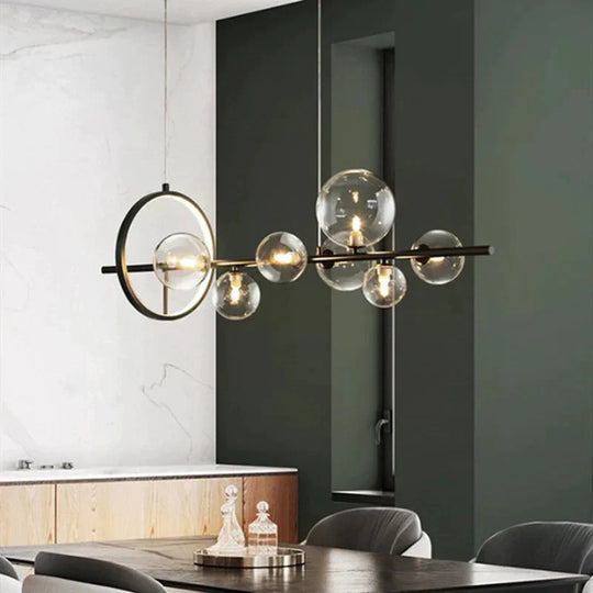 Creative Dining Room Chandelier Modern Minimalist Bar Front Desk Clothing Store Designer Glass