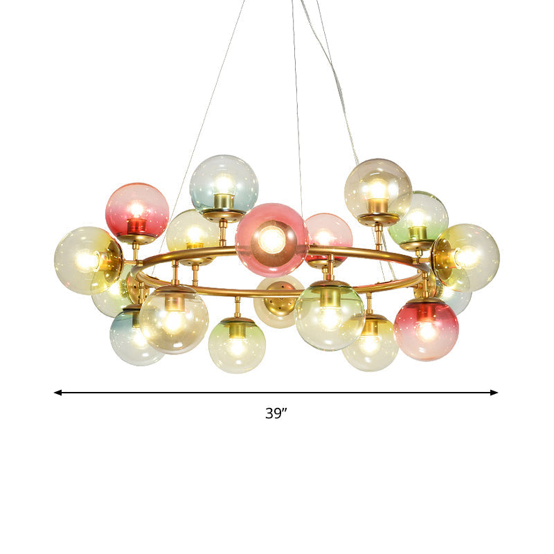 Sparkling Symphony: Multi - Colored Chandelier Illuminates Your Child’s Dreams Pendant Lighting