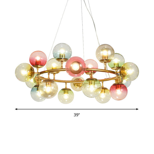 Sparkling Symphony: Multi - Colored Chandelier Illuminates Your Child’s Dreams Pendant Lighting