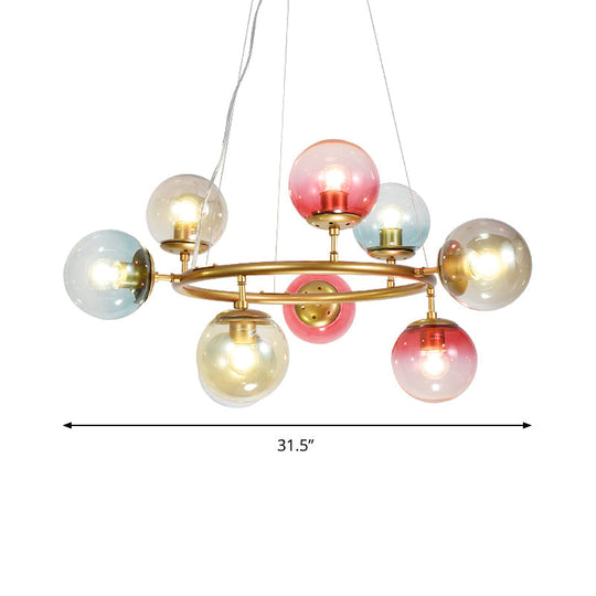 Sparkling Symphony: Multi - Colored Chandelier Illuminates Your Child’s Dreams Pendant Lighting