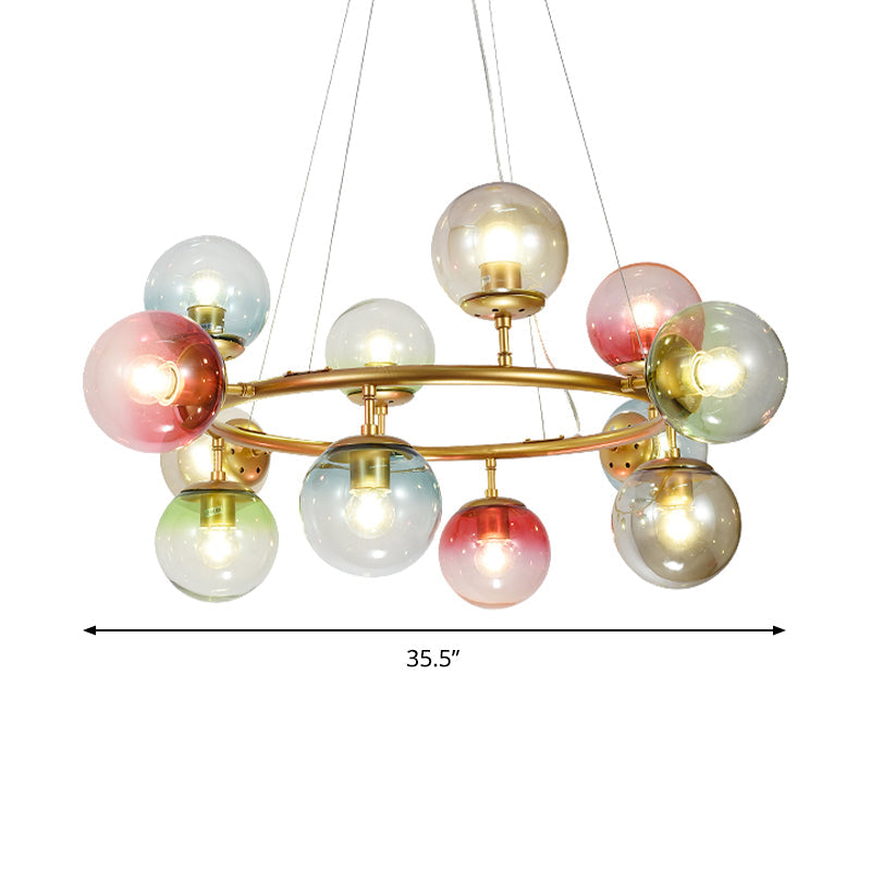 Sparkling Symphony: Multi - Colored Chandelier Illuminates Your Child’s Dreams Pendant Lighting