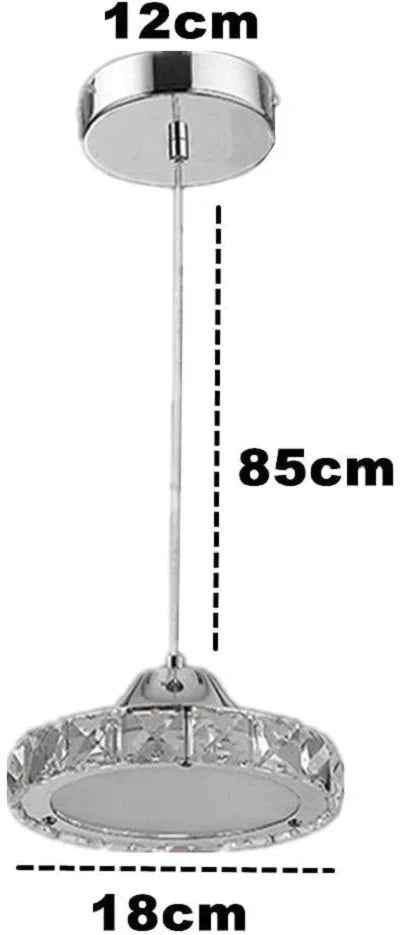 Home Dining Chandelier Single - Headed Three - Headed Round Rectangular Disc Crystal Small Pendant