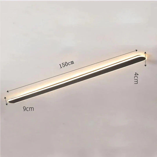 Strip Ceiling Lamp Corridor Balcony Led Modern Simple Living Room Nordic Light In The Bedroom Lamps