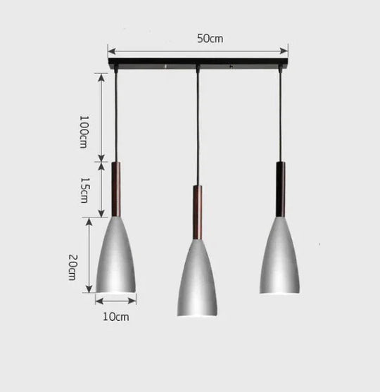 Nordic Minimalism Droplight E27 Aluminum Wood Pendant Lights Home Restaurant Decor Lighting Lamp
