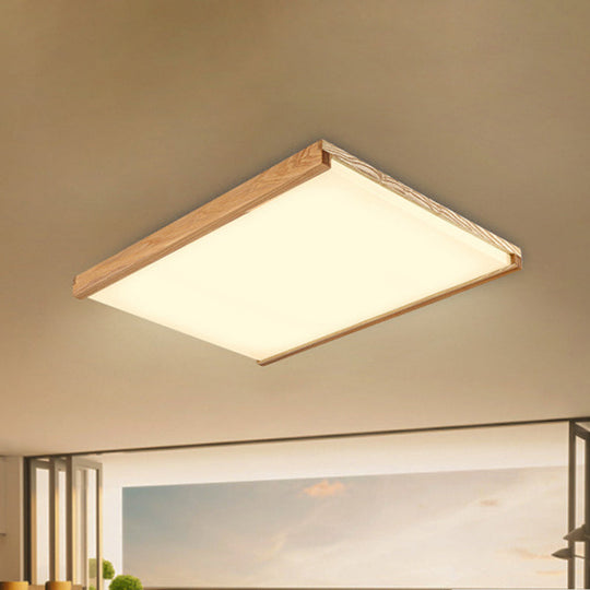 Nordic Square Flushmount Led Ceiling Light In Warm/White - 14.5’/25.5’/38’ Wide Acrylic