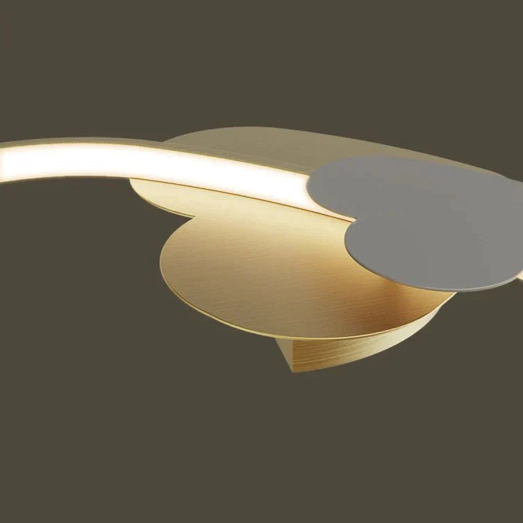 Sophie’s Modern Simple Copper Heart - Shaped Led Room Ceiling Lamp