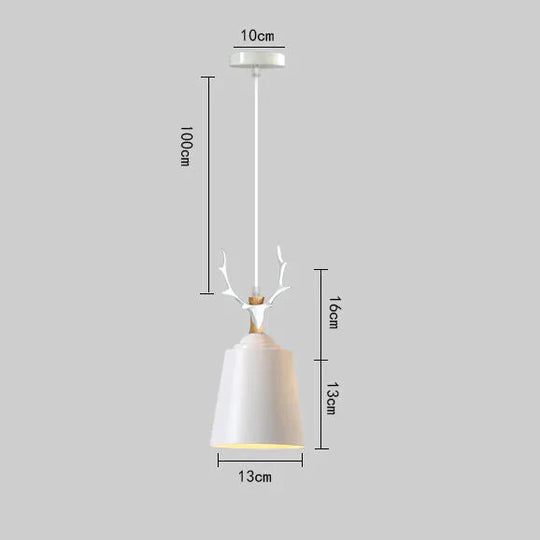 Nordic Dining Room Lamp Chandelier Three Simple Modern Color Lamps Log Study Master Bedroom