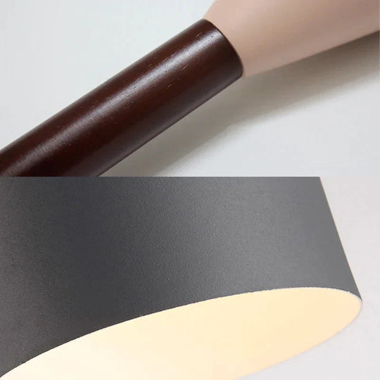Nordic Minimalism Droplight E27 Aluminum Wood Pendant Lights Home Restaurant Decor Lighting Lamp
