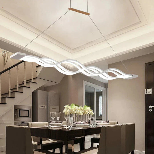 Novelty Led Pendant Light For Kitchen Dining Room White Lamp Coffee House Bedroom Suspension