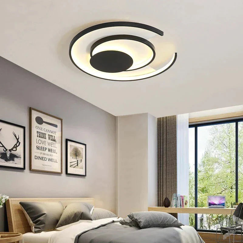 Modern Acrylic Ceiling Lights Living Room Support Remote Control Led Surface Mount Lamps Lamparas