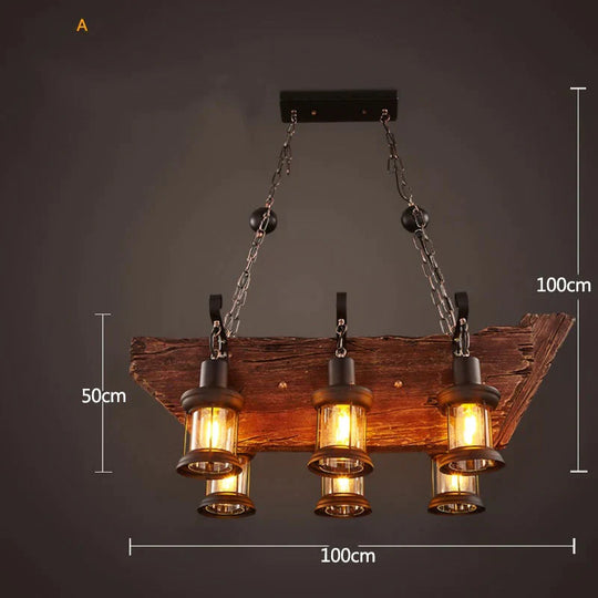 Industrial Wind Chandeliers American Country Restaurant Chandelier Creative Lights A Pendant