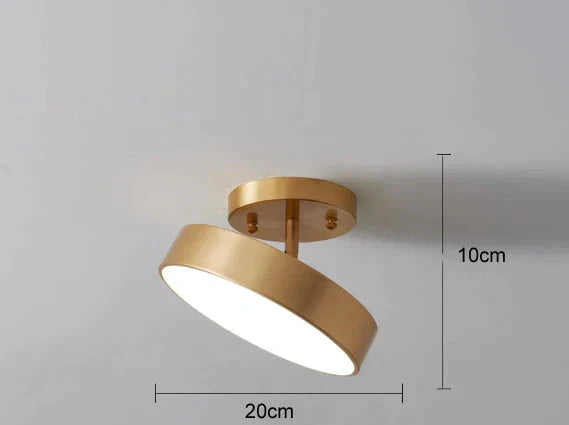 Creative Aisle Light Corridor Stairs Full Copper Lamp Large Ceiling