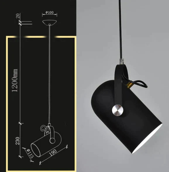 Nordic Modern E27 Pendant Light Single Headlights Lighting Decor Luminaire Droplight Lamp