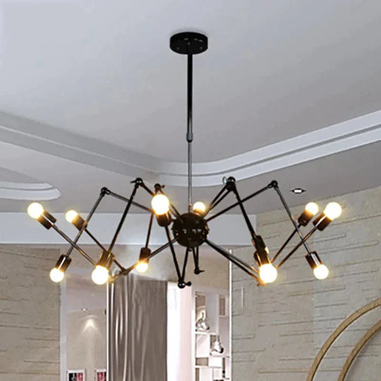 Art Deco Modern Spider Pendant Lights With 6/8/10/12 Heads Adjustable E27 Led For Restaurant Bar