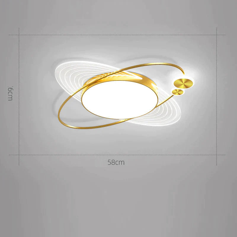 Ceiling Bedroom Lamp Modern Study L58 X W58 H6Cm / White Light