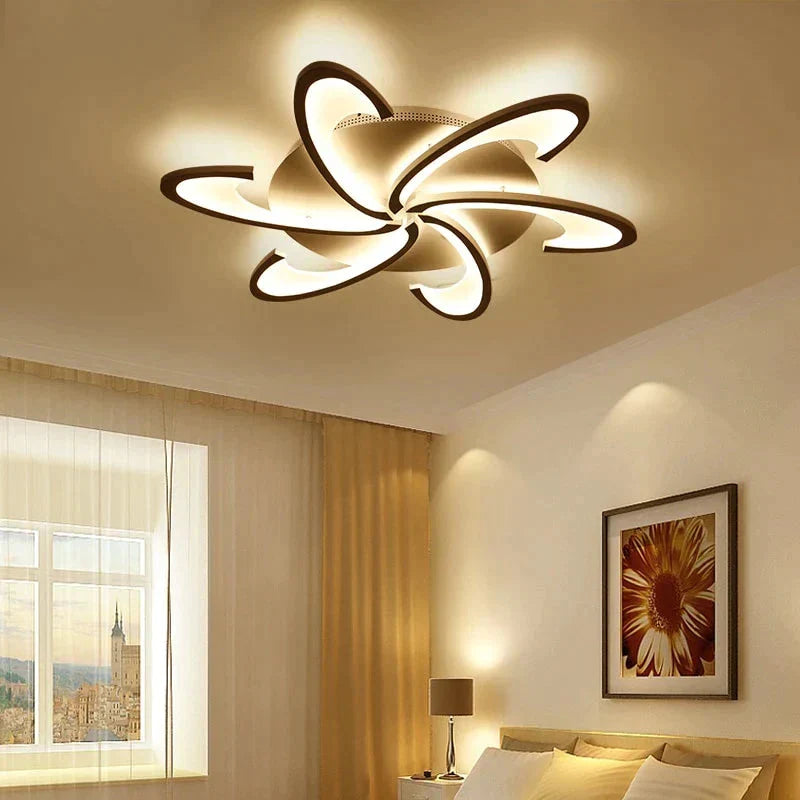 Remote Control Led Ceiling Light With Ultra - Thin Acrylic Lamp For Living Room Bed Flush Mount