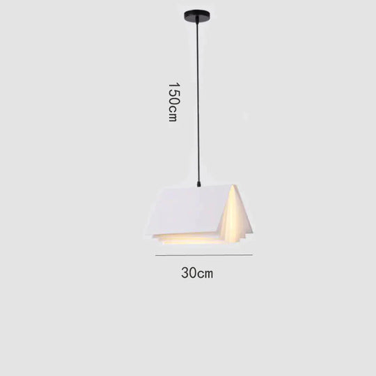 Macaroon Creative Personality Art Study Restaurant Chandelier Book Bookstore Library Bar Lamp White