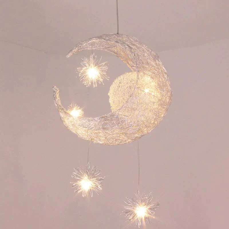 Creative Personality Restaurant Bar Balcony Bedroom Simple Children’s Room Warm Aluminum Wire
