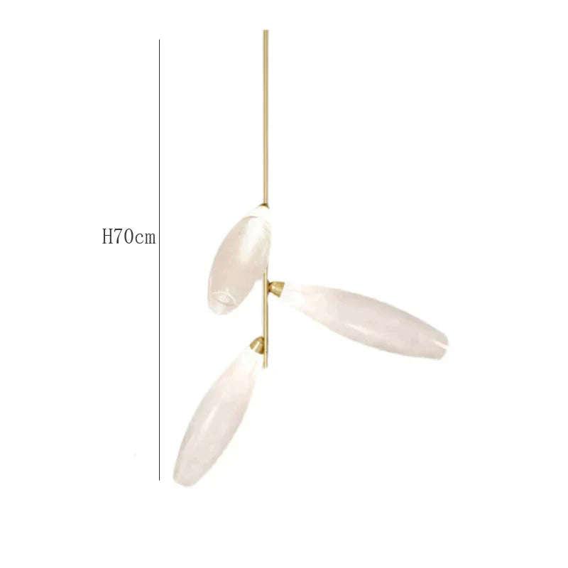 New Glass Living Room Lamp Designer Creative Personality Bedroom Study Exhibition Hall White