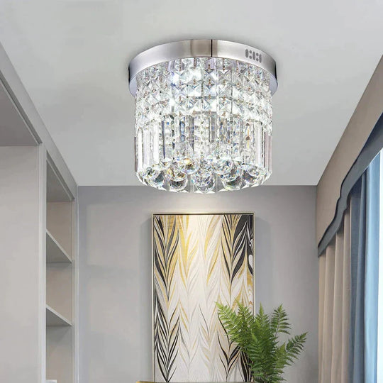 Modern Crystal Led Pendant Light Fixture For Indoor Lamp Lamparas De Techo Surface Mounting Bedroom