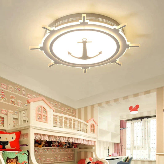 Modern Led Ceiling Chandelier For Bedroom Study Room Children Kids Rom Home Deco White/Pink/Blue