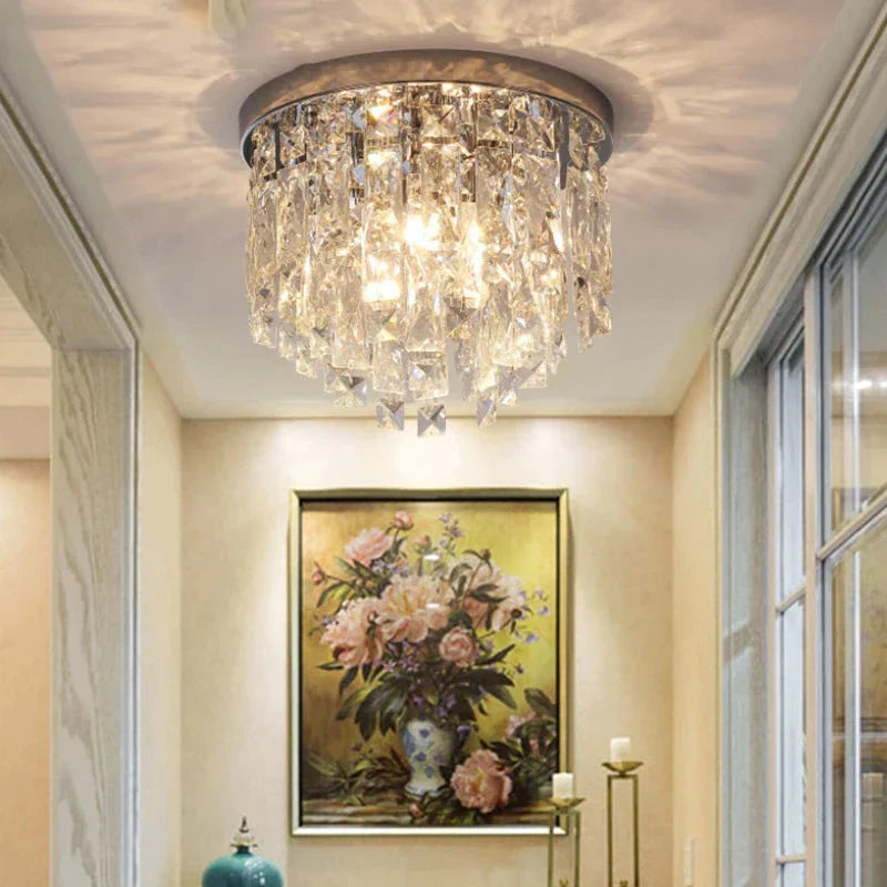 Modern Led Crystal Pendant Lights For Bedroom Corridor Kitchen Strip Nordic Lamp Industrial Living